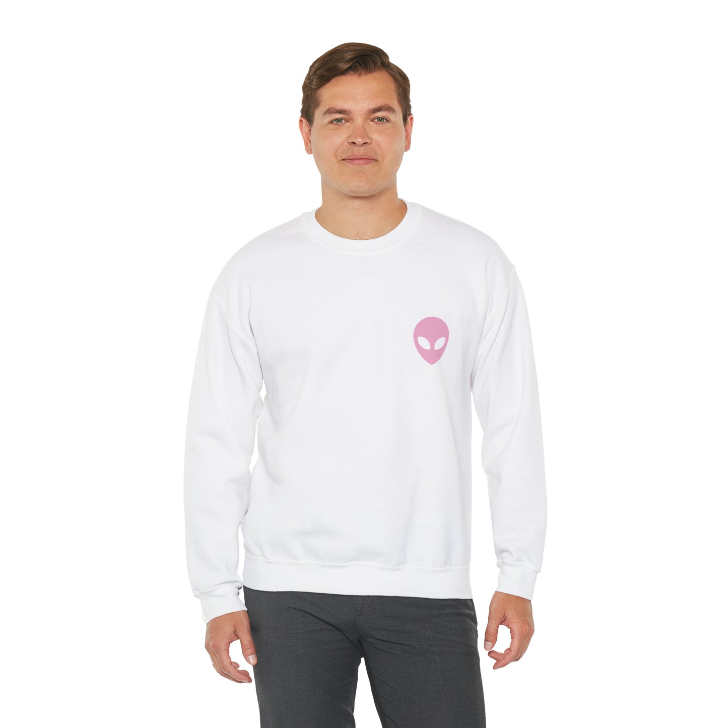 Pink Alien Basic Crewneck