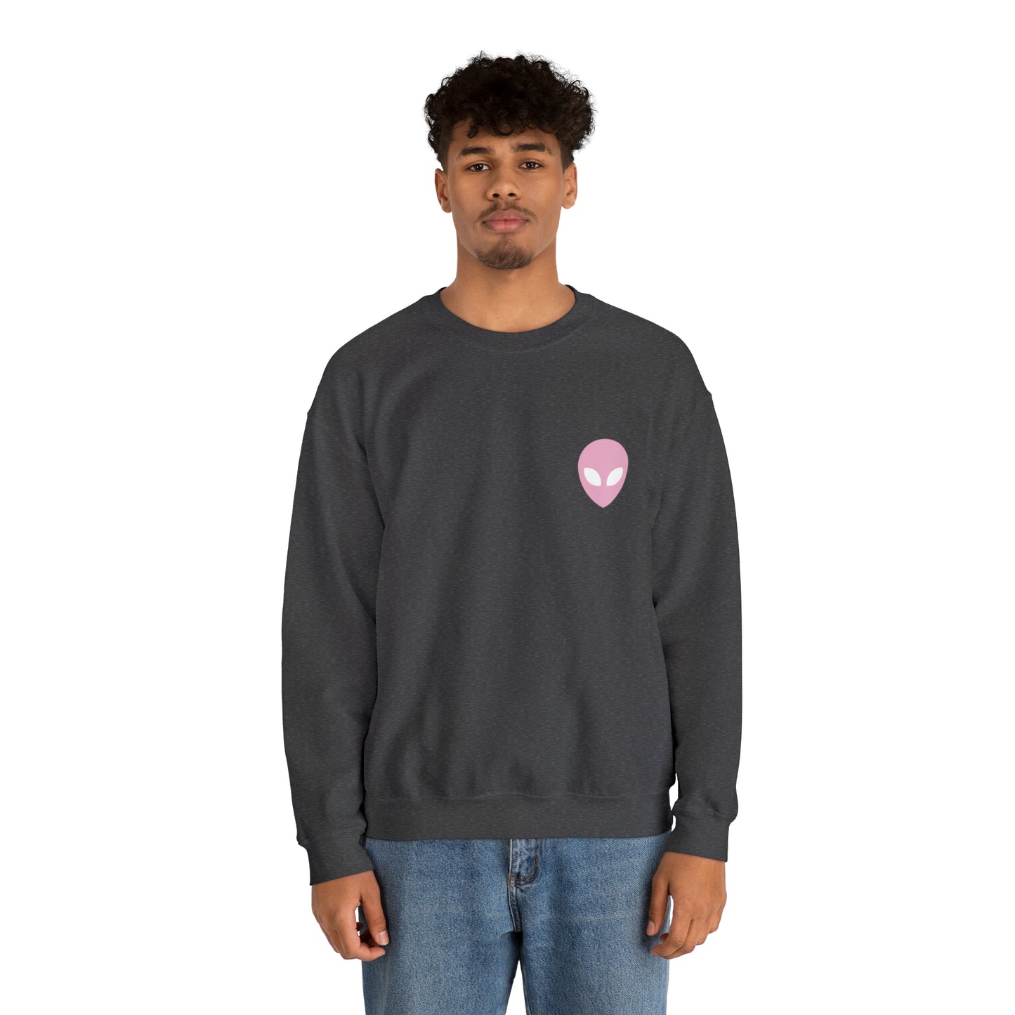 Pink Alien Basic Crewneck