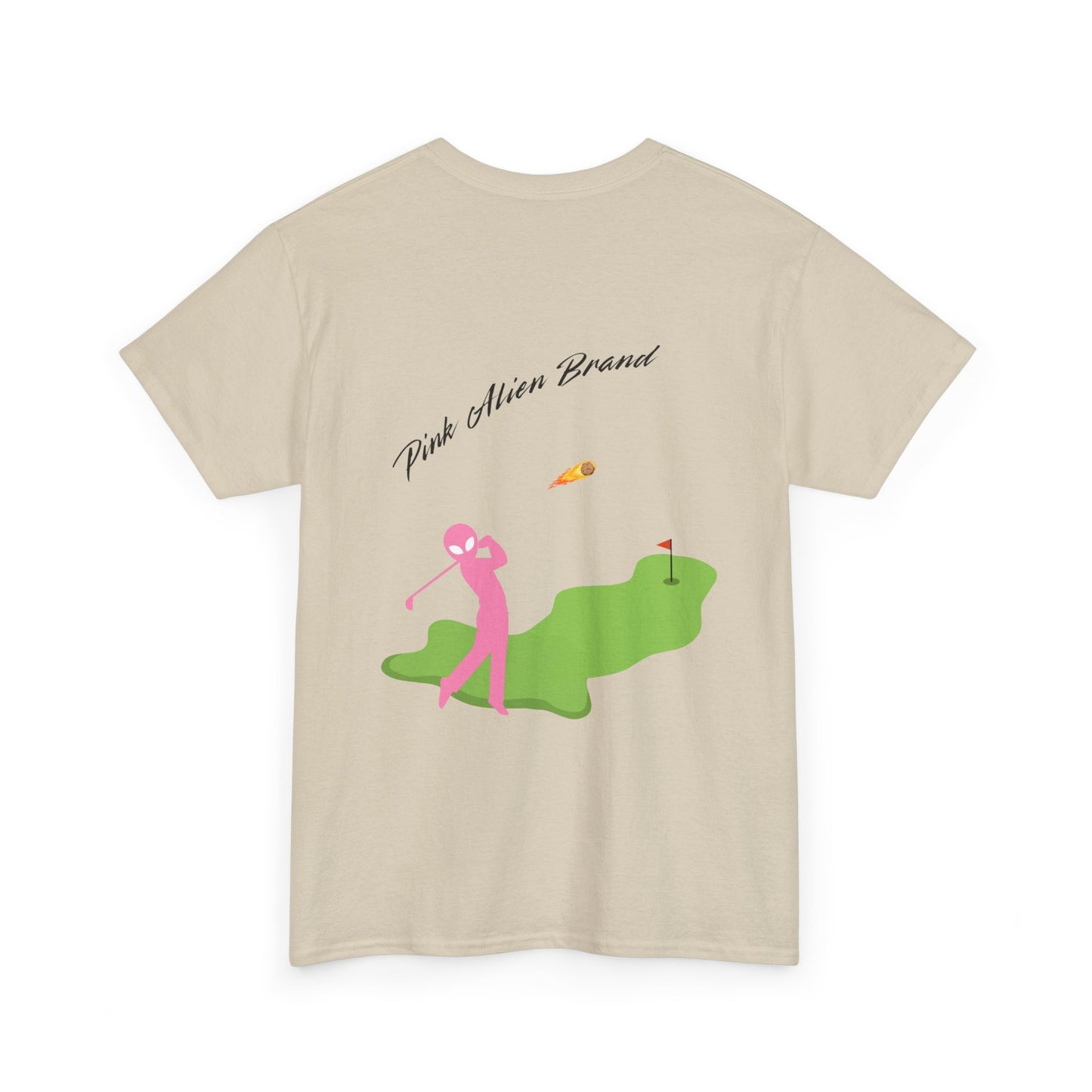 Pink Alien Golfing Tee