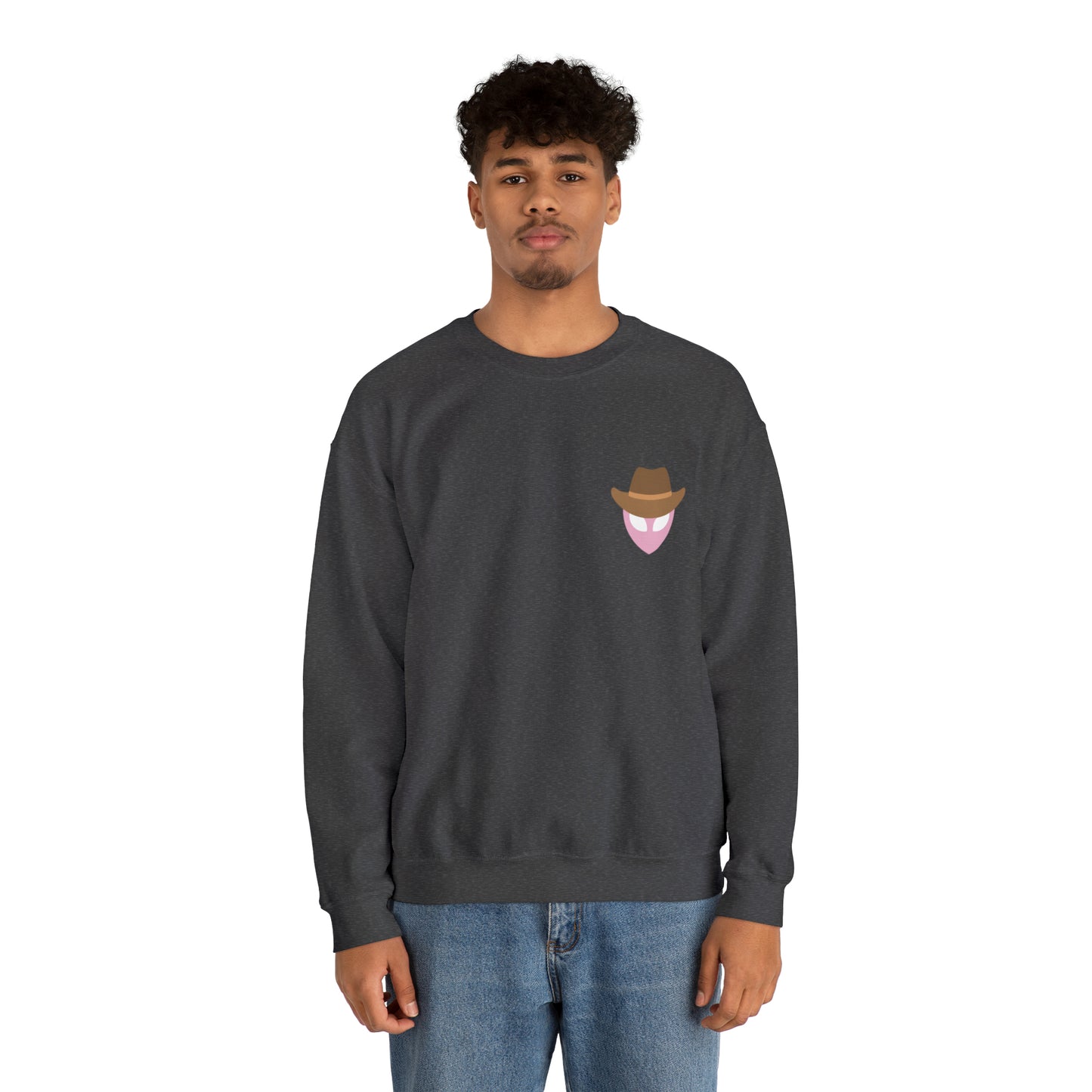 Pink Alien Western Crewneck