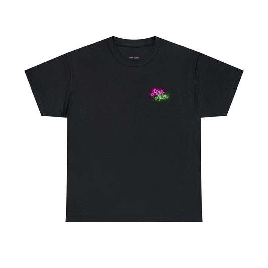 Pink Alien Retro Planet Tee