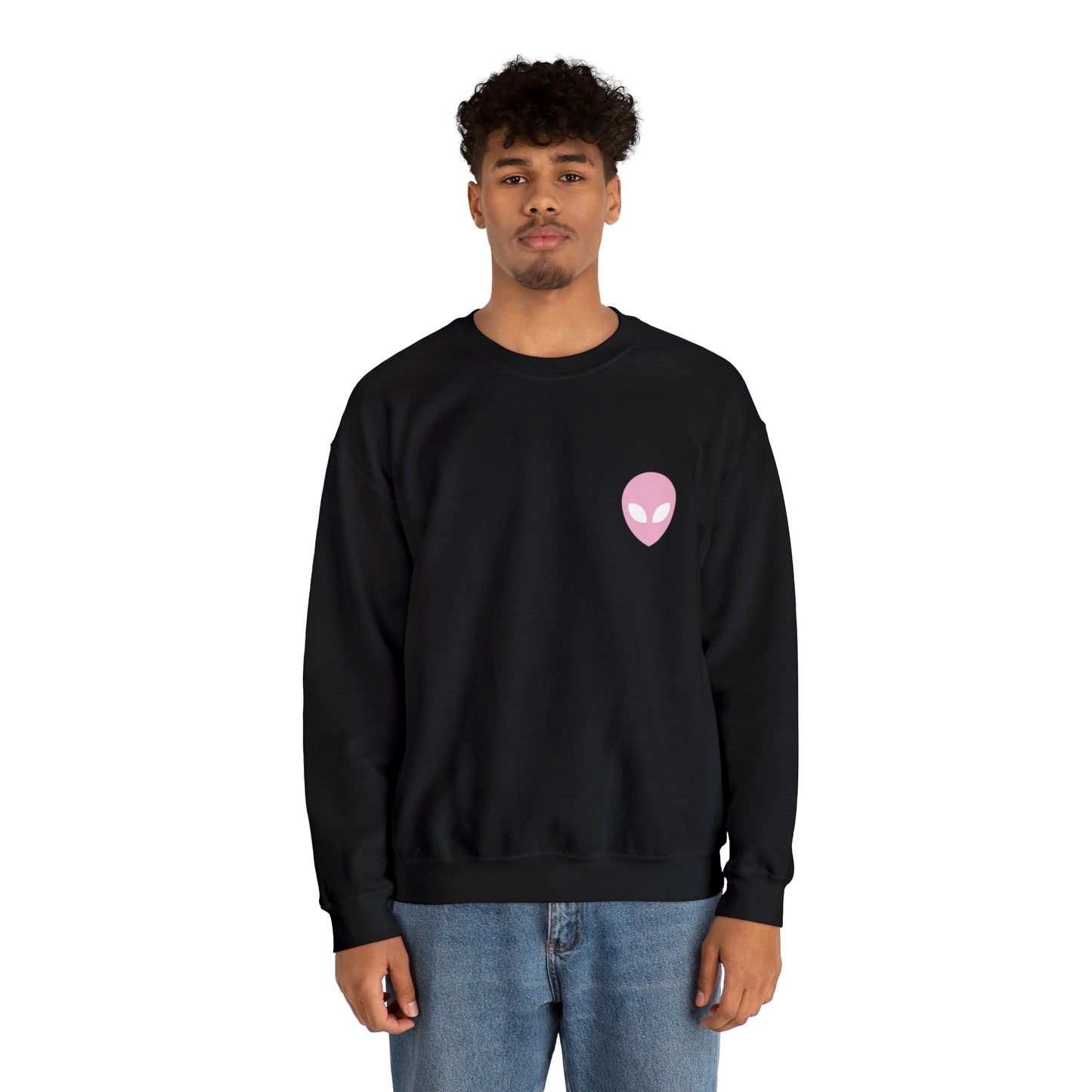 Pink Alien Basic Crewneck