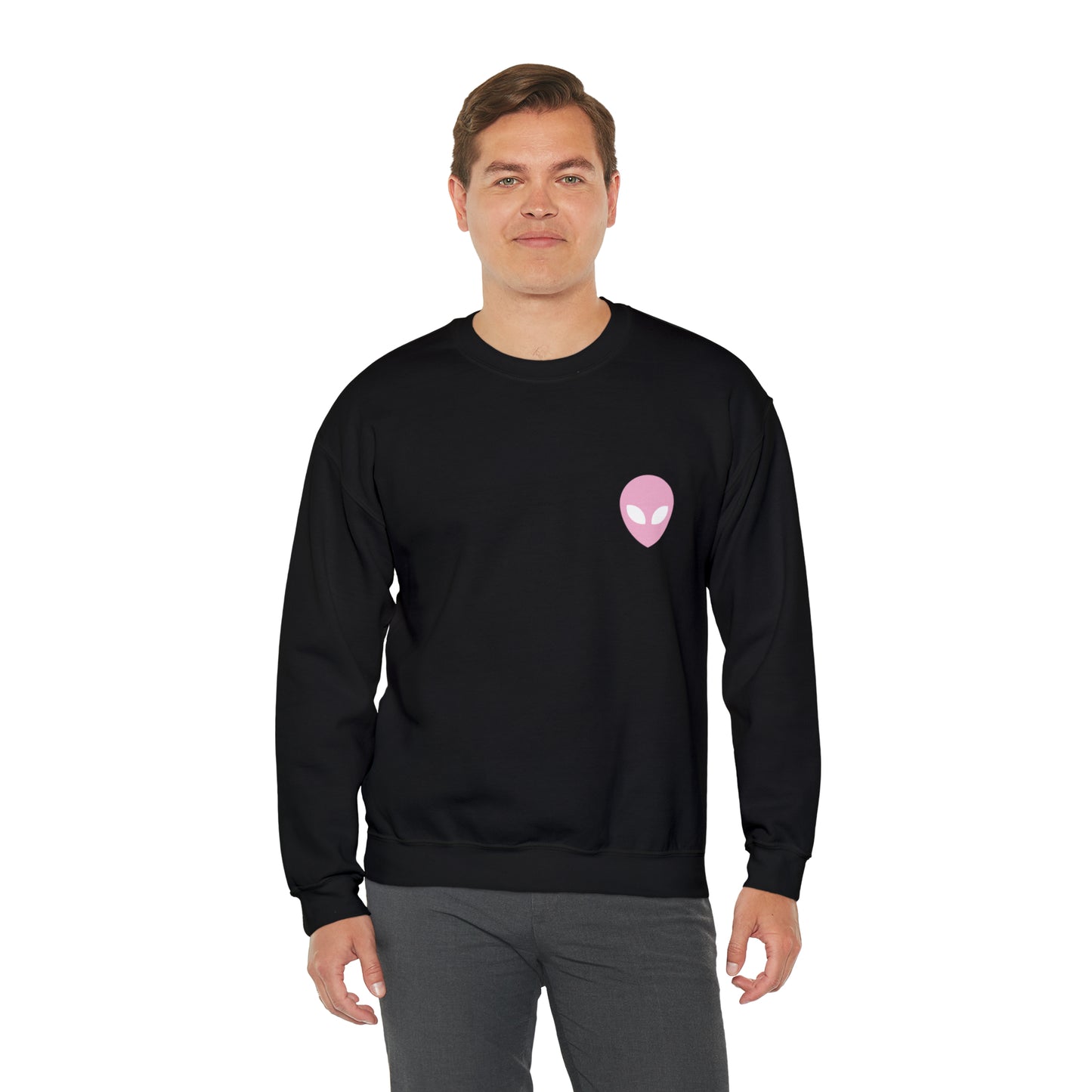 Pink Alien Basic Crewneck